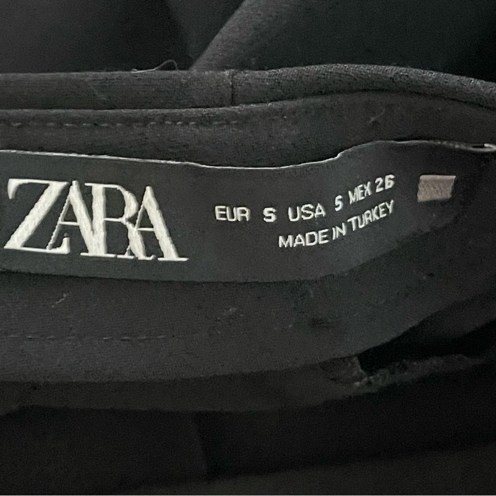 Zara Asymmetrical Black Skirt Size S - Picture 6 of 6